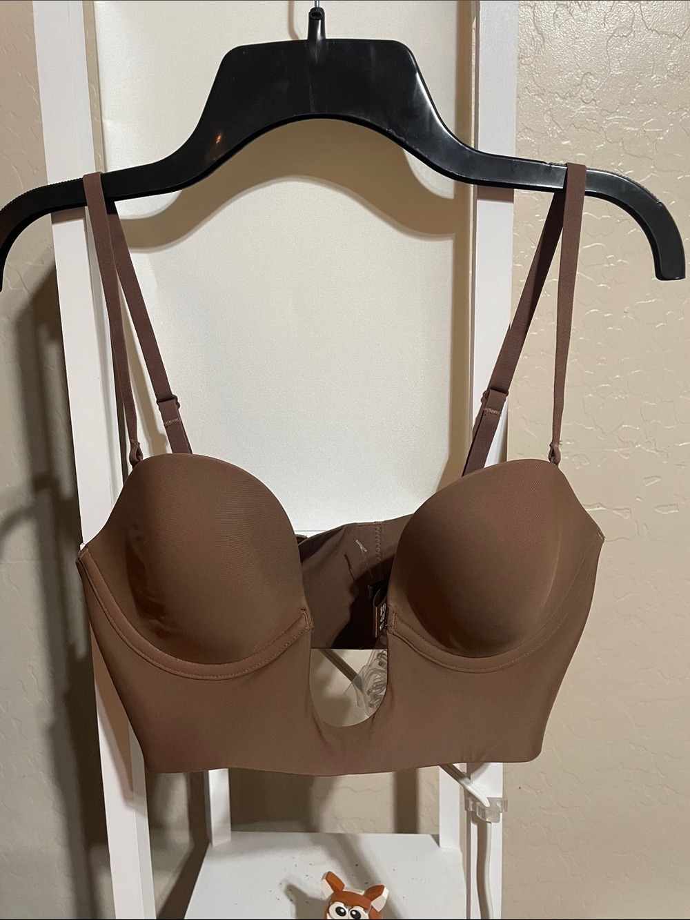 SKIMS Brown Longline Bra